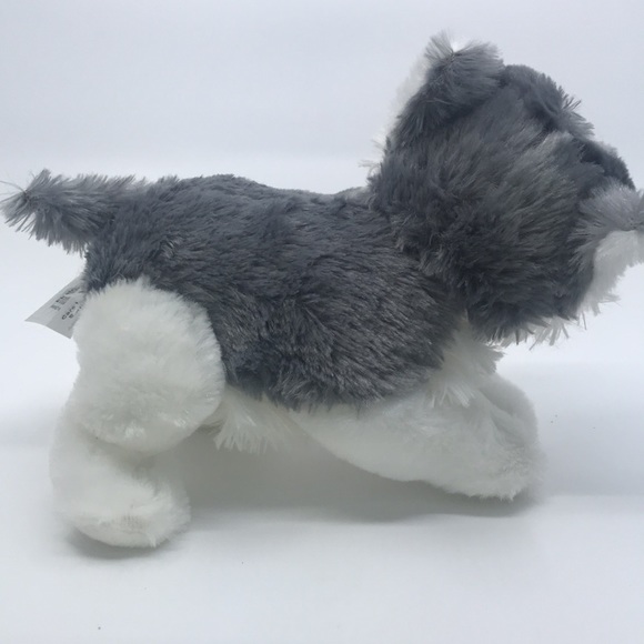 Fiesta Plush White and Gray Husky Stuffed Animal - Picture 5 of 8